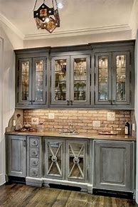 Image result for Distressed Farmhouse Kitchen Cabinets