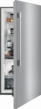 Image result for FPRU19F8WF Frigidaire Professional 33 Inch Built In Upright Counter Depth All Refrigerator Smudge Proof Stainless Steel