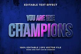 Image result for You Are the Champion