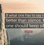Image result for Silence Quotes