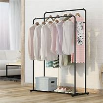 Image result for Double Hanging Clothes Rack