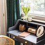 Image result for Vintage Writing Desk with Drawer and Cupboard