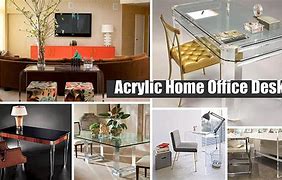 Image result for Acrylic Office Desks for Home