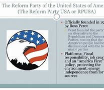 Image result for Reform Party of the United States