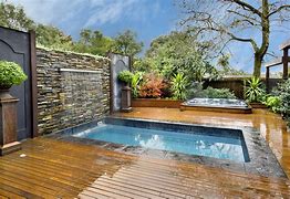 Image result for inground pool with spa
