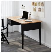 Image result for Black Wood Desk