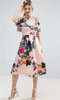 Image result for Short Floral Prom Dress
