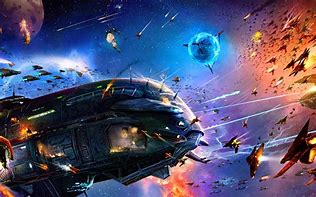 Image result for Starship in Battle Art