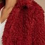 Image result for Red Faux Fur Coat