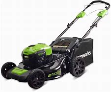 Image result for Battery Powered Self-Propelled Lawn Mowers