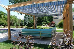 Image result for Retractable Pergola Shade Canopy
