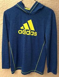 Image result for ClimaLite Adidas Small Yellow Boy Hoodie Blue