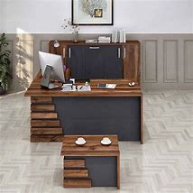Image result for Home Office Desk with Shelves