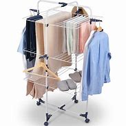 Image result for Clothes Drying Rack Foldable Stand Outside Back Yard