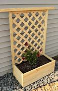 Image result for Planter Box with Lattice