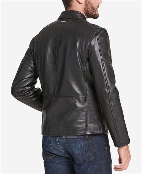 Marc New York Men's Leather Moto Jacket, Created for Macy's & Reviews  