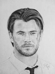 Image result for Chris Hemsworth Drawing