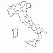 Image result for Blank Map of Italy with Regions