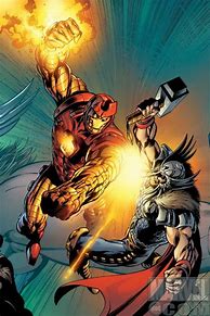 Image result for Thor vs Iron Man