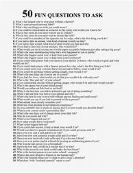 Image result for 50 Questions