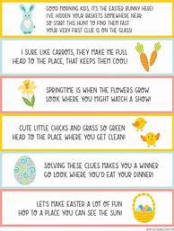 Image result for Easter Treasure Hunt Clues