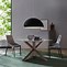 Image result for Round Glass Dining Table with Black Base