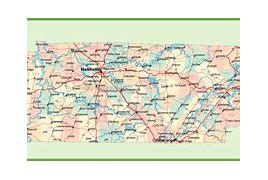 Image result for Middle Tennessee Map with Cities