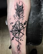 Image result for Arrow and Compass Rose Tattoos