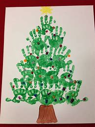 Image result for Hand Christmas Tree Craft