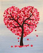 Image result for Heart Tree Painting