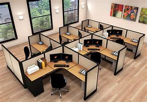 Image result for Corporate Office Desk Cubicle