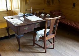 Image result for Small Gray Wood Writing Desk