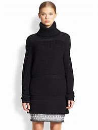 Image result for Chunky Knit Turtleneck Sweater Black