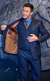 Image result for Chris Pratt in a Blue Waistcoat