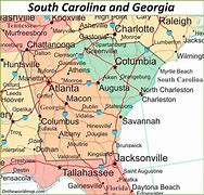 Image result for Georgia North Carolina Line Map