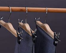 Image result for Pants Hanger with Clips Storage
