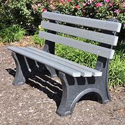 Image result for Plastic Park Benches Outdoor