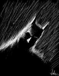 Image result for Cool Scratch Art Batman