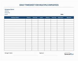 Image result for Employee Timesheet