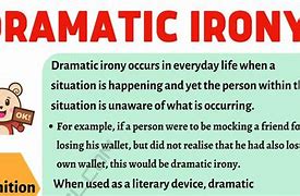Image result for Dramatic Irony Examples for Kids