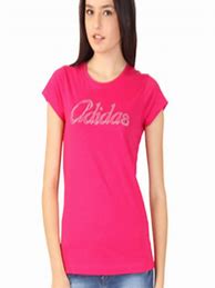 Image result for Pink T-Shirt Adidas