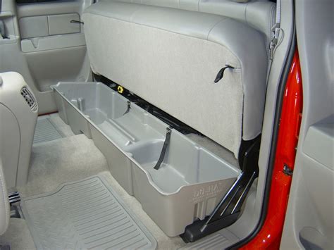 Du Ha Truck Storage Box and Gun Case   Under Rear Seat   Dark Gray Du  