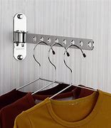 Image result for Wall Mounted Clothes Hanging Bar