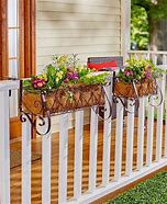 Image result for decking railing planters ideas