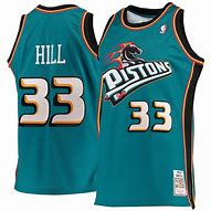 Image result for Grant Hill Pistons Jersey