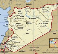 Image result for Syria World Map