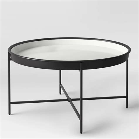 Pradet Tray Coffee Table Black/White   Project 62™   Target   Metal  