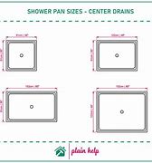 Image result for Shower Pan Sizes for Tile