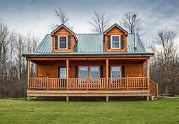Image result for Small 2 Story Log Cabin