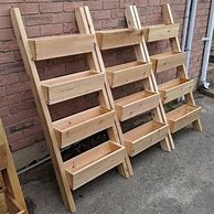 Image result for four tiered wood planter stands